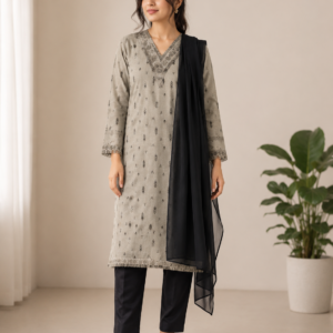 Black Muse Printed Kurta Set